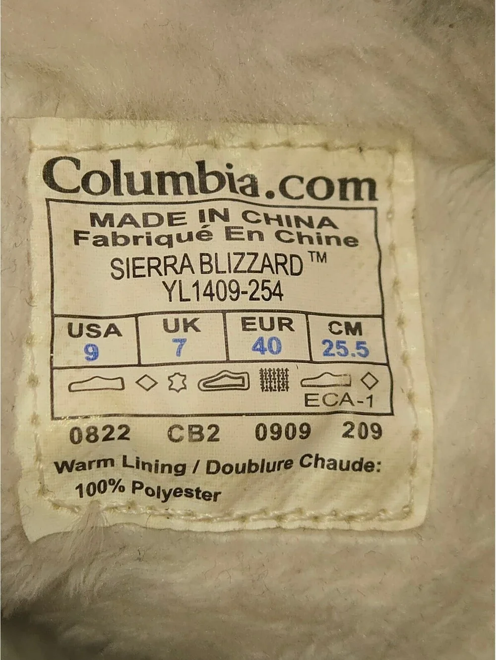 Columbia Women's Sierra Blizzard Winter Snow Boots Tan Suede Waterproof Size 9